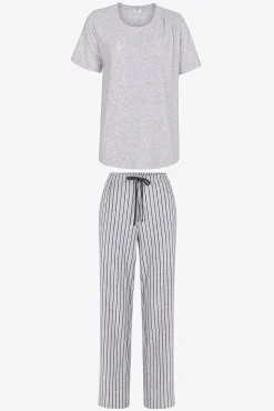 Conjunto de pijama comprido de riscas maternity