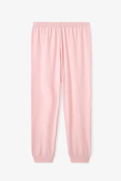 Conjunto de pijama de manga comprida com estampado de leopardo para meninas, 2 peças