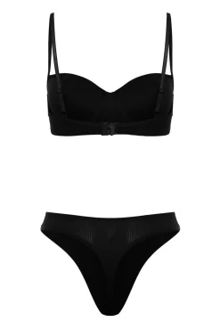 Conjunto de roupa interior canelado