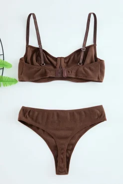Conjunto de roupa interior canelado