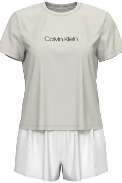 Conjunto pijama curto liso logo