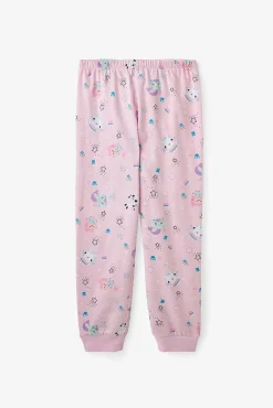 Conjunto pijama infantil gatos Gabby