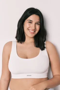 COZY Top sem costura branco