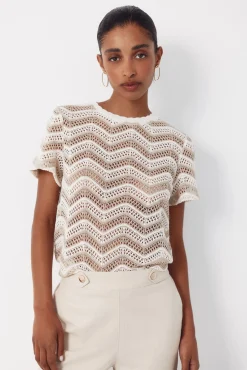 Crochet superior em zigue-zague