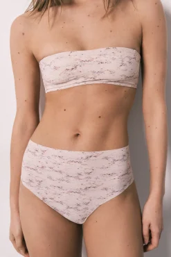 Cueca alta em microfibra clean cut estampado serpente
