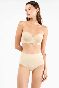 Cueca alta invisível em microfibra