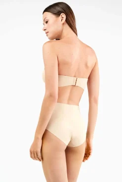 Cueca alta invisível em microfibra