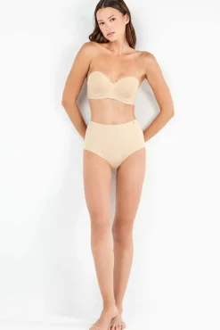 Cueca alta invisível em microfibra