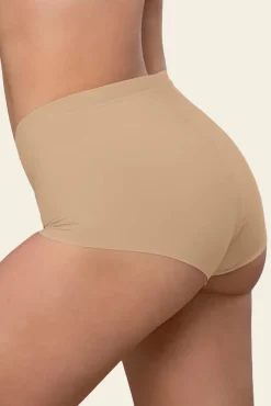 Cueca boxer de cintura alta com efeito invisível