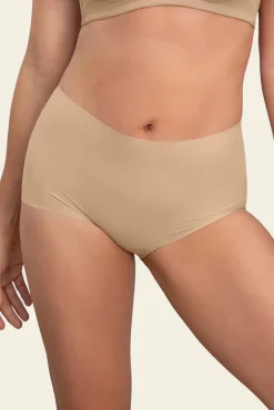 Cueca boxer de cintura alta com efeito invisível