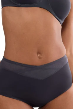 Cueca cintura alta acabamento termoadesivo em algodão