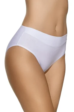 Cueca cintura alta em algodão branca