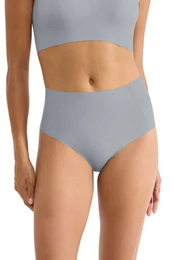 Cueca cintura alta em microfibra sem costura