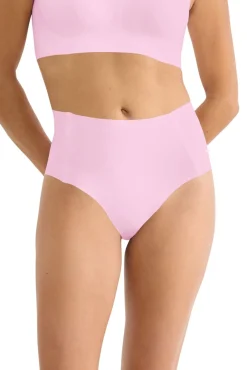 Cueca cintura alta em microfibra sem costura