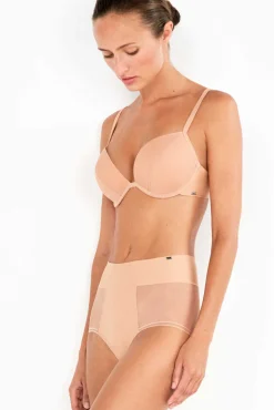 Cueca cintura alta invisível em renda