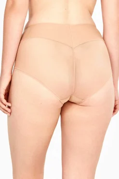 Cueca cintura alta invisível em renda