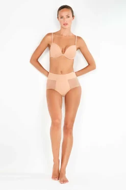 Cueca cintura alta invisível em renda