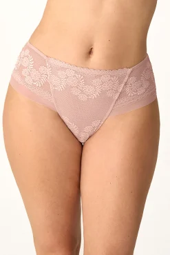 Cueca cintura alta renda floral