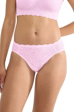 Cueca cintura alta renda invisível