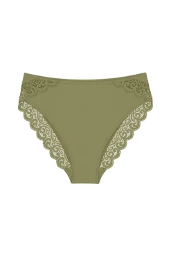 Cueca clássica corte na anca em microfibra