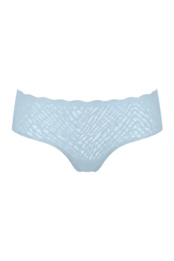 Cueca clássica invisível com renda
