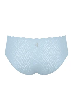 Cueca clássica invisível com renda