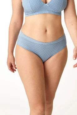 Cueca clássica maternity de bolinhas