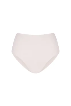 Cueca de algodão rosa cintura alta