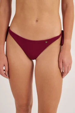 Cueca de biquíni brasileira ajustável piqué