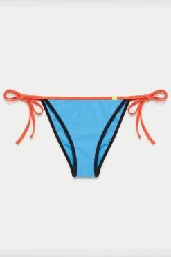 Cueca de biquíni brasileira de tiras azul