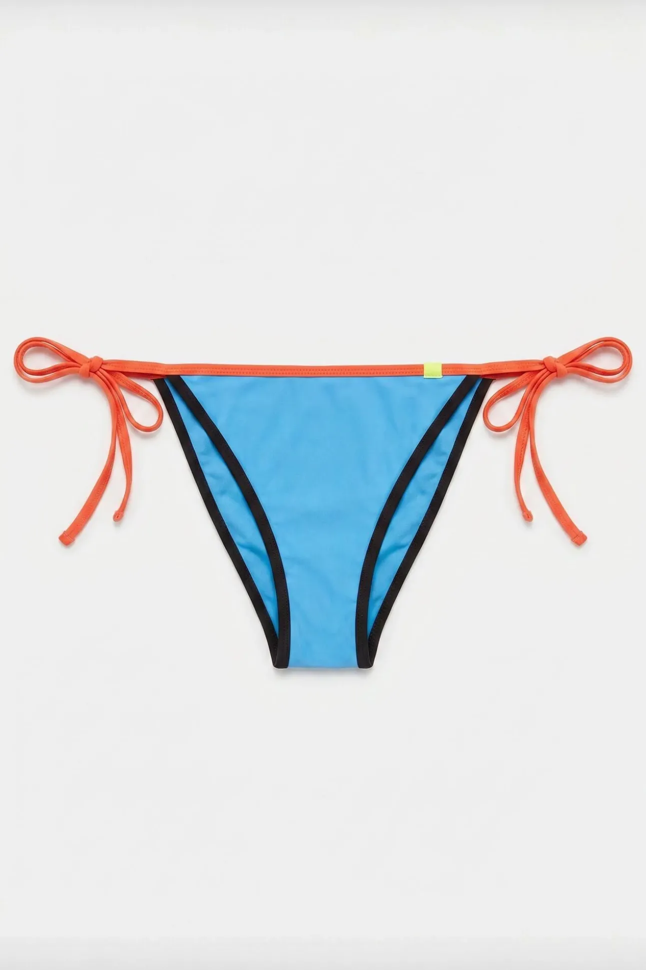 Cueca de biquíni brasileira de tiras azul