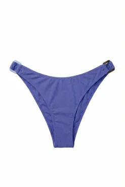 Cueca de biquíni brasileira efeito U azul
