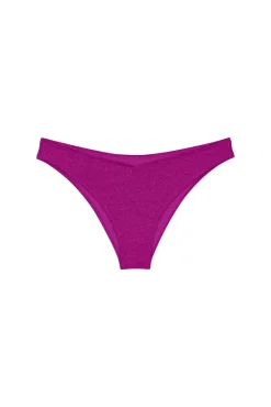 Cueca de biquíni brasileira em lurex