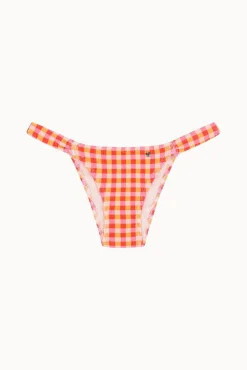 Cueca de biquíni brasileira estampado vichy