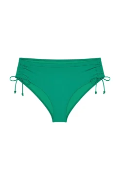 Cueca de biquíni cintura alta com folhos