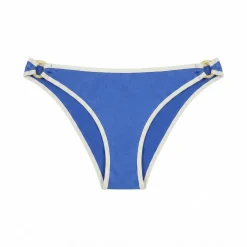 Cueca de biquíni clássica azul semibrilhante