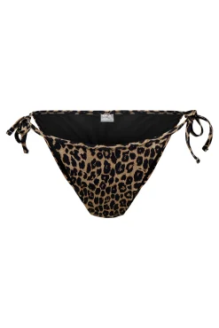 Cueca de biquíni clássica estampado leopardo