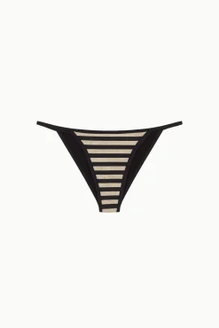 Cueca de biquíni clássica às riscas