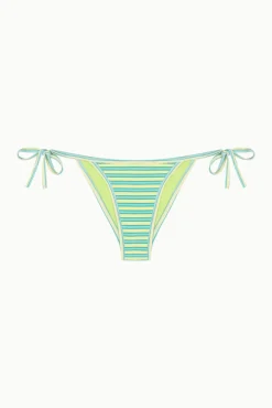 Cueca de biquíni clássica às riscas