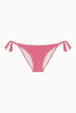 Cueca de biquíni com laços em lurex