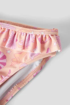 Cueca de biquíni de menina azul-marinho