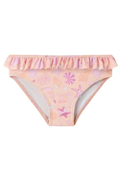 Cueca de biquíni de menina azul-marinho