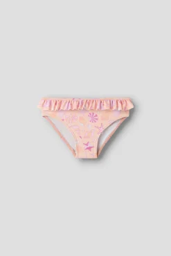 Cueca de biquíni de menina azul-marinho