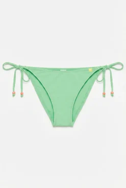 Cueca de biquíni de tiras verde
