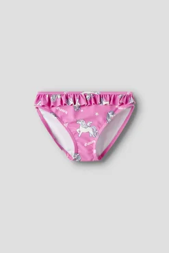 Cueca de biquíni de unicórnio para menina