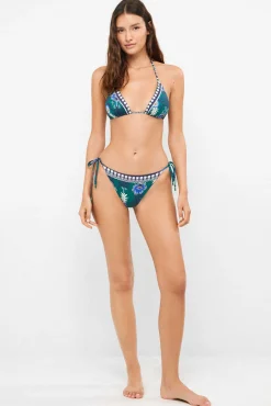 Cueca de biquíni estampada