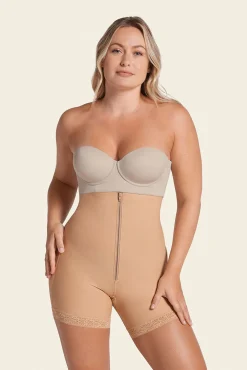 Cueca de calções de controle forte que levanta os glúteos