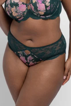 Cueca hipster clássica floral Anahi