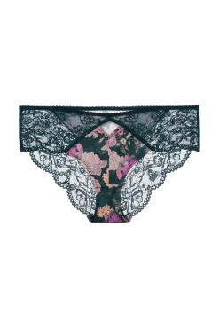 Cueca hipster clássica floral Anahi