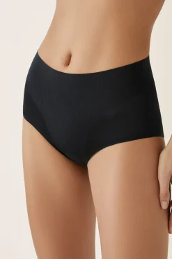 Cueca média modeladora preta